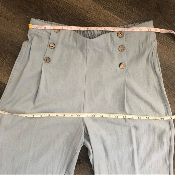 vintage style chambray crop trousers - Picture 8 of 8
